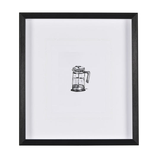 Mercana - French Press by Simeng a Framed Art Print Matted under Glass - 14685 view 1