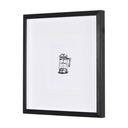 Mercana - French Press by Simeng a Framed Art Print Matted under Glass - 14685 view 2