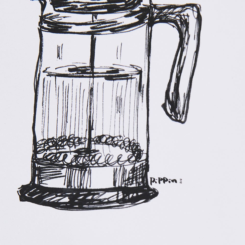 Mercana - French Press by Simeng a Framed Art Print Matted under Glass - 14685 view 7