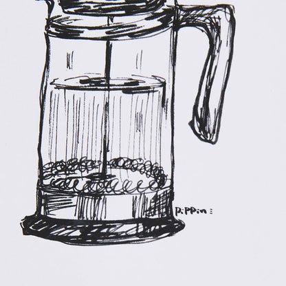 Mercana - French Press by Simeng a Framed Art Print Matted under Glass - 14685 view 7