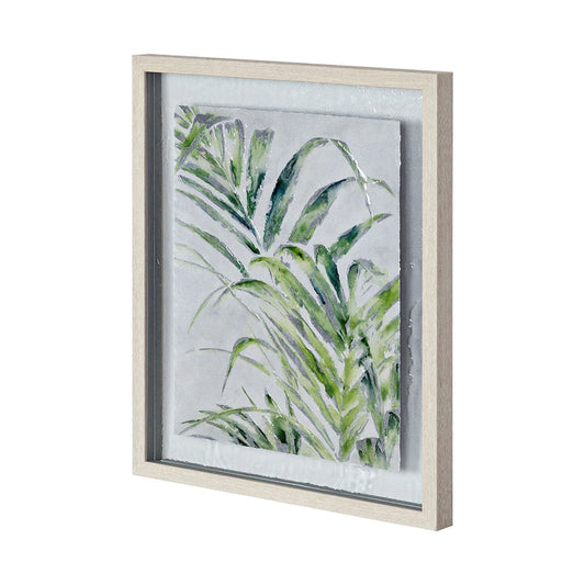 Mercana - Fresh Unfolds II by Leah Rei a Hand Embellished Textured Framed Art Print Matted under Glass - 12397 view 1