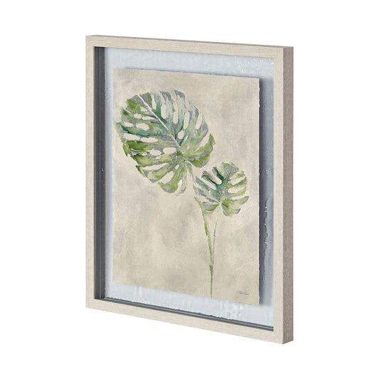 Mercana - Fresh Unfolds III by Leah Rei a Hand Embellished Textured Framed Art Print Matted under Glass - 12398 view 1