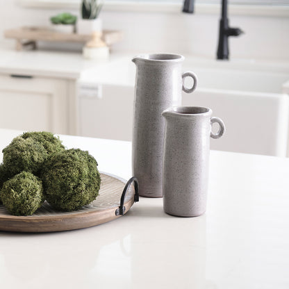 Mercana - Frieda Large Freckled Gray Ceramic Jug - 68918 view 8