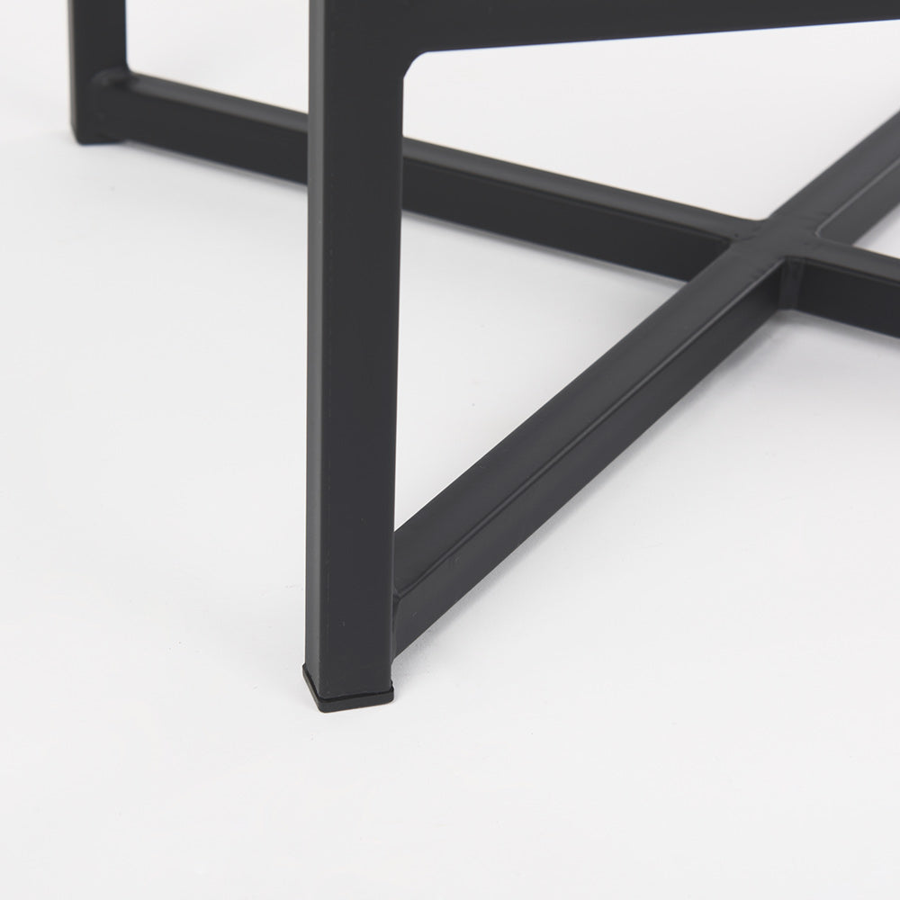 Mercana - Frodo 16.5L x 16.5W x 26.4H Gray Fabric Seat W/Black Iron Frame Counter Stool - 69574 view 8