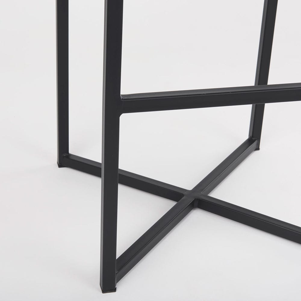 Mercana - Frodo 16.5L x 16.5W x 29.75H Gray Fabric Seat W/Black Iron Frame Bar Stool - 69575 view 7