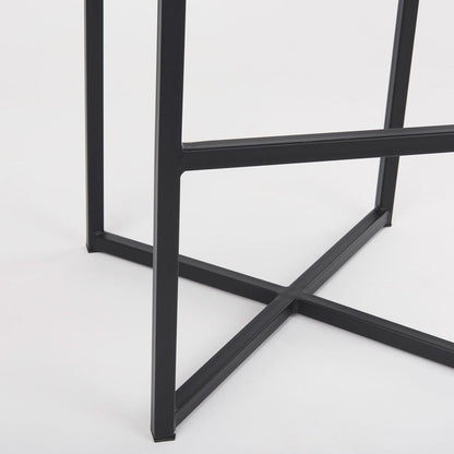 Mercana - Frodo 16.5L x 16.5W x 29.75H Gray Fabric Seat W/Black Iron Frame Bar Stool - 69575 view 7