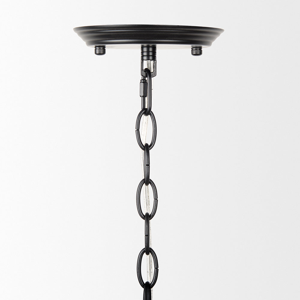 Mercana - Gabriel Large Matte Black Chandelier - 70695_CLOSEOUT view 3