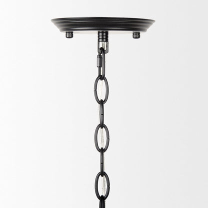 Mercana - Gabriel Small Matte Black Chandelier - 70694_CLOSEOUT view 3