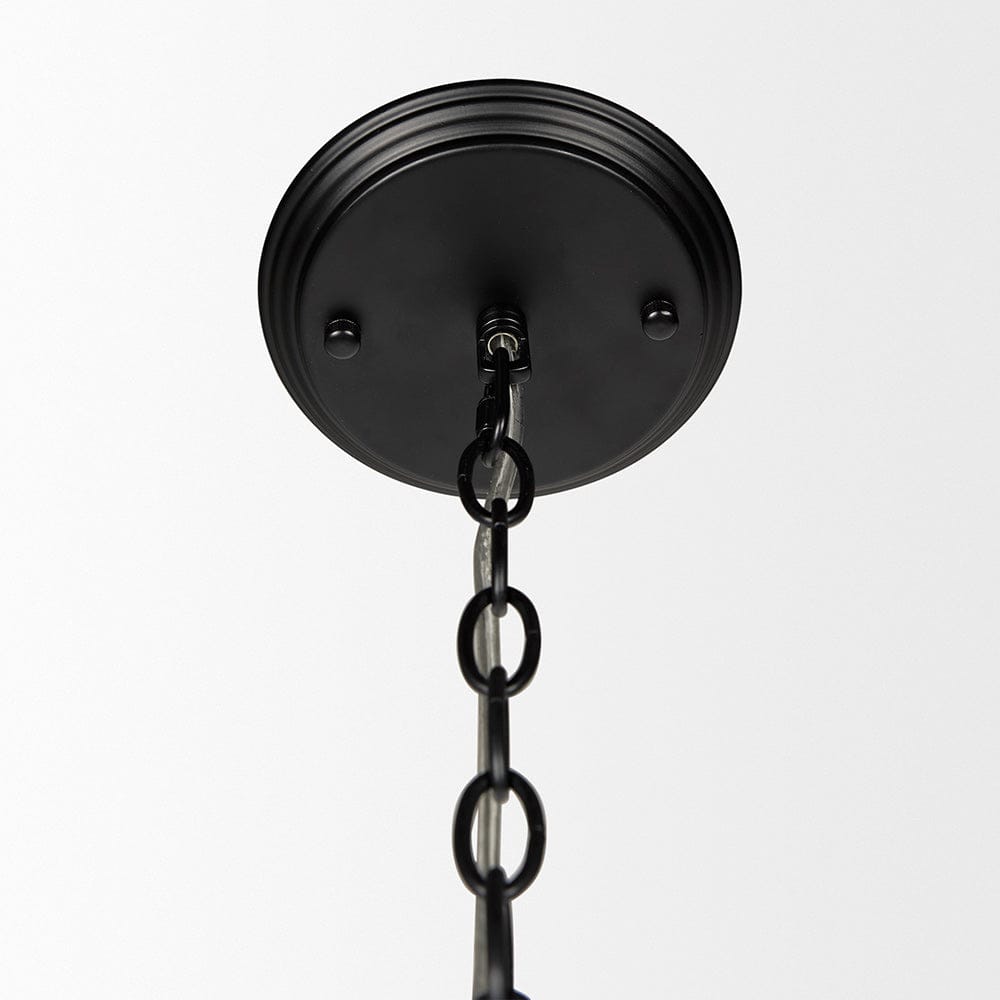 Mercana - Gabriel Small Matte Black Chandelier - 70694_CLOSEOUT view 4
