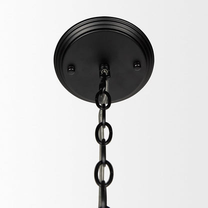 Mercana - Gabriel Small Matte Black Chandelier - 70694_CLOSEOUT view 4