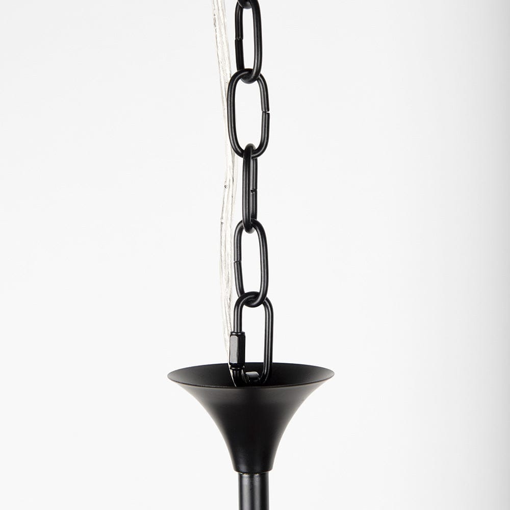 Mercana - Gabriel Small Matte Black Chandelier - 70694_CLOSEOUT view 5