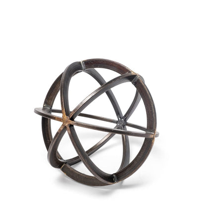 Mercana - Galenna I Small 8L x 8W Black Metal Circular Decorative Orb - 57673 view 1