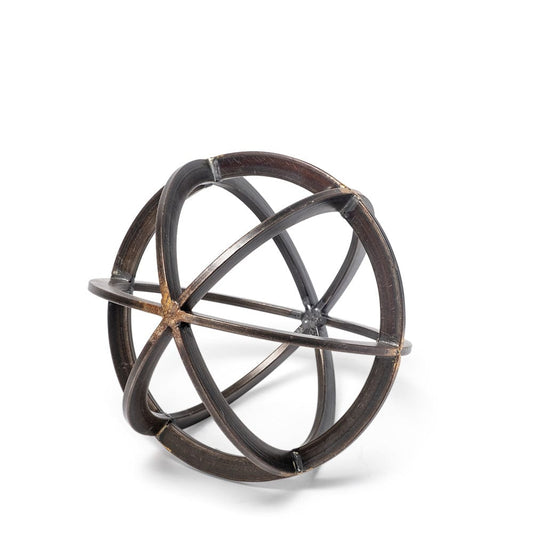 Mercana - Galenna I Small 8L x 8W Black Metal Circular Decorative Orb - 57673 view 1
