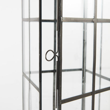 Mercana - Gamfield 6.1L x 6.1W x 16.7H Large Black Metal and Glass Lantern - 68833 view 7