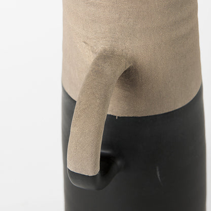 Mercana - Garand Medium 15H Two-Toned Black/Natural Ceramic Jug - 31062 view 10