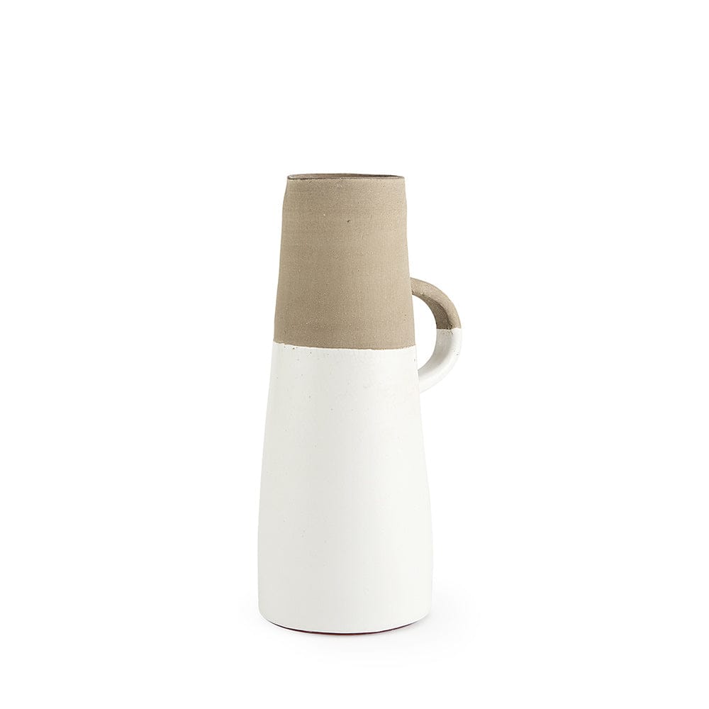 Mercana - Garand Medium 15H Two-Toned White Natural Ceramic Jug - 31059 view 1