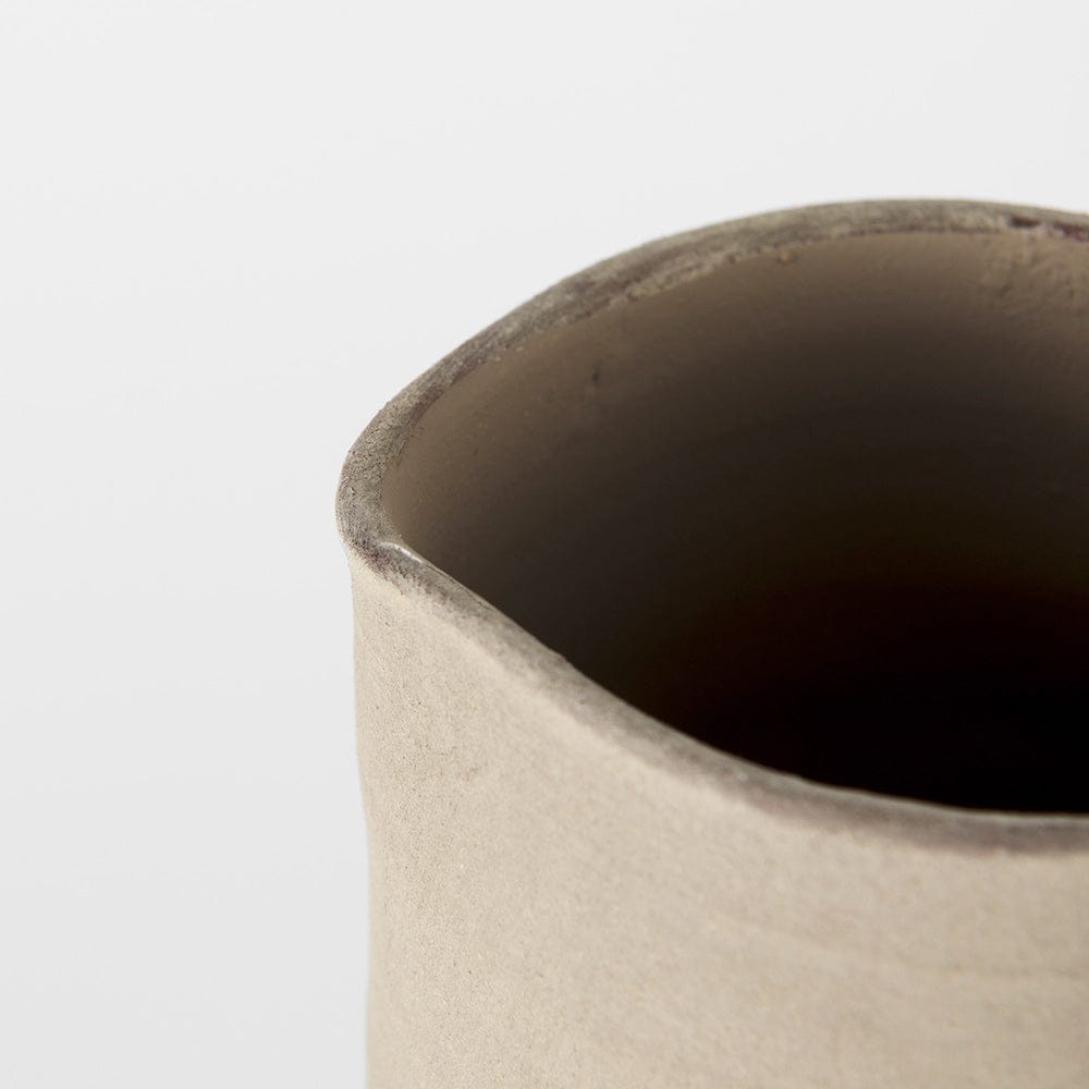 Mercana - Garand Medium 15H Two-Toned White Natural Ceramic Jug - 31059 view 10