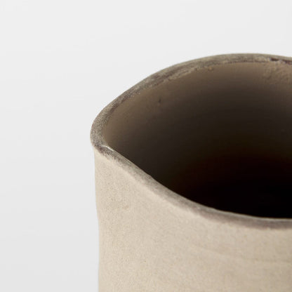 Mercana - Garand Medium 15H Two-Toned White Natural Ceramic Jug - 31059 view 10