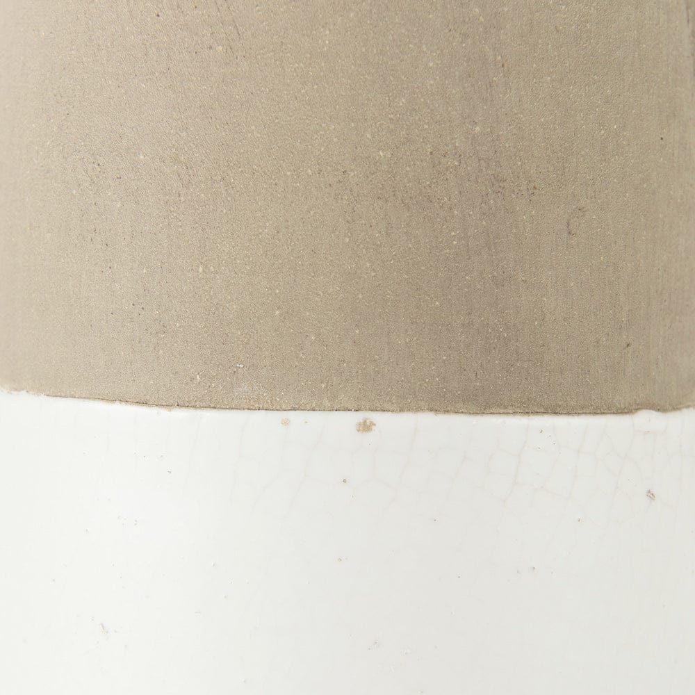 Mercana - Garand Medium 15H Two-Toned White Natural Ceramic Jug - 31059 view 12