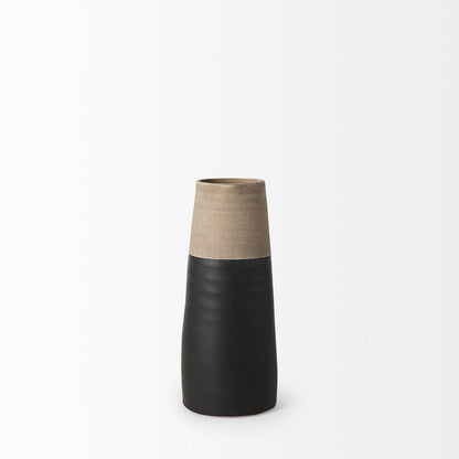 Mercana - Garand Small 13H Two-Toned Black/Natural Ceramic Jug - 31061 view 2
