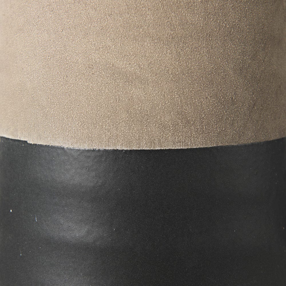 Mercana - Garand Small 13H Two-Toned Black/Natural Ceramic Jug - 31061 view 10