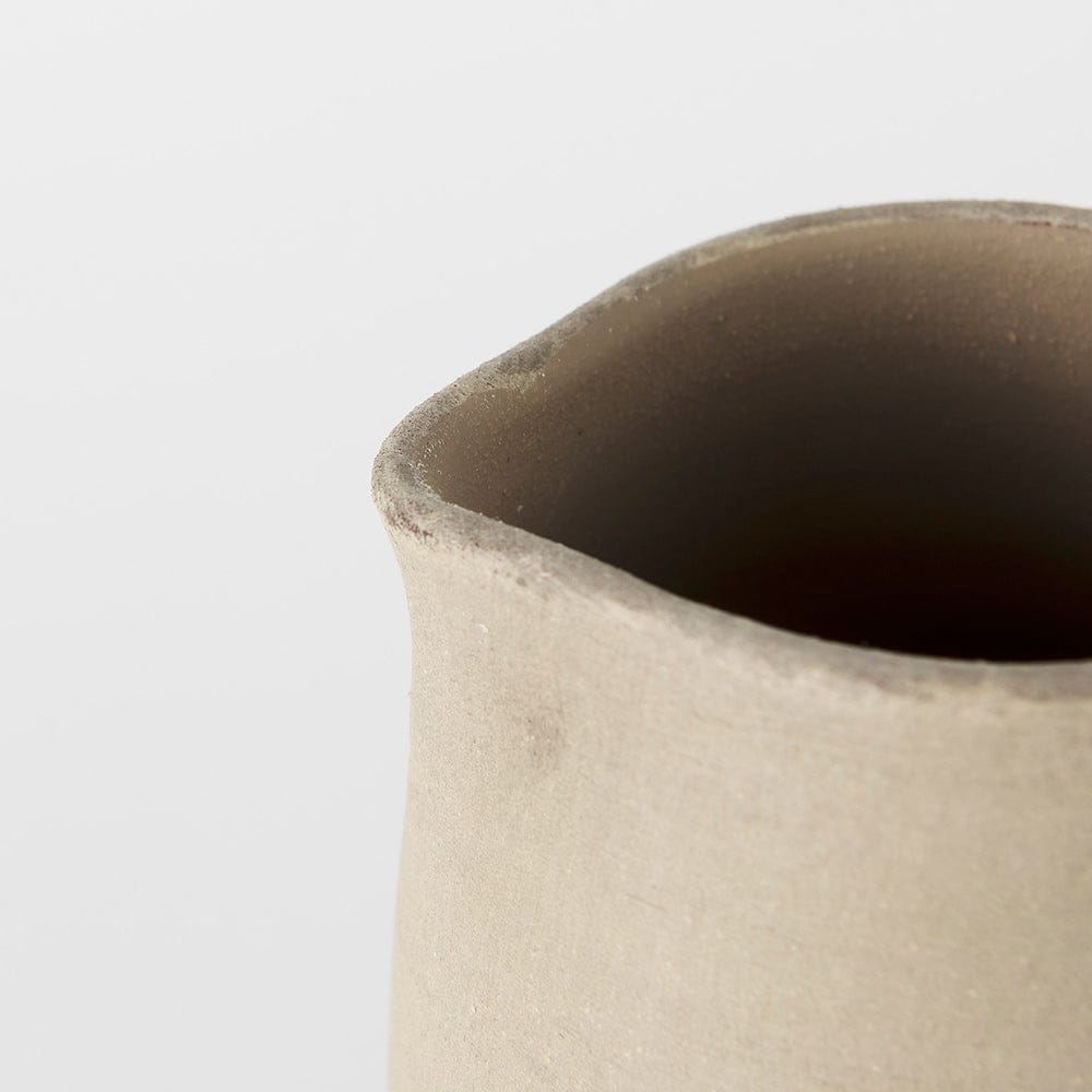Mercana - Garand Small 13H Two-Toned White Natural Ceramic Jug - 31058 view 11