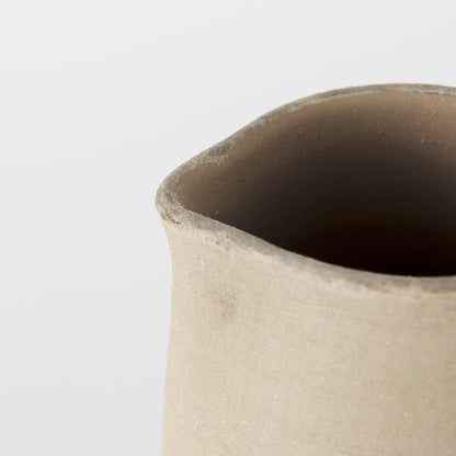 Mercana - Garand Small 13H Two-Toned White Natural Ceramic Jug - 31058 view 11