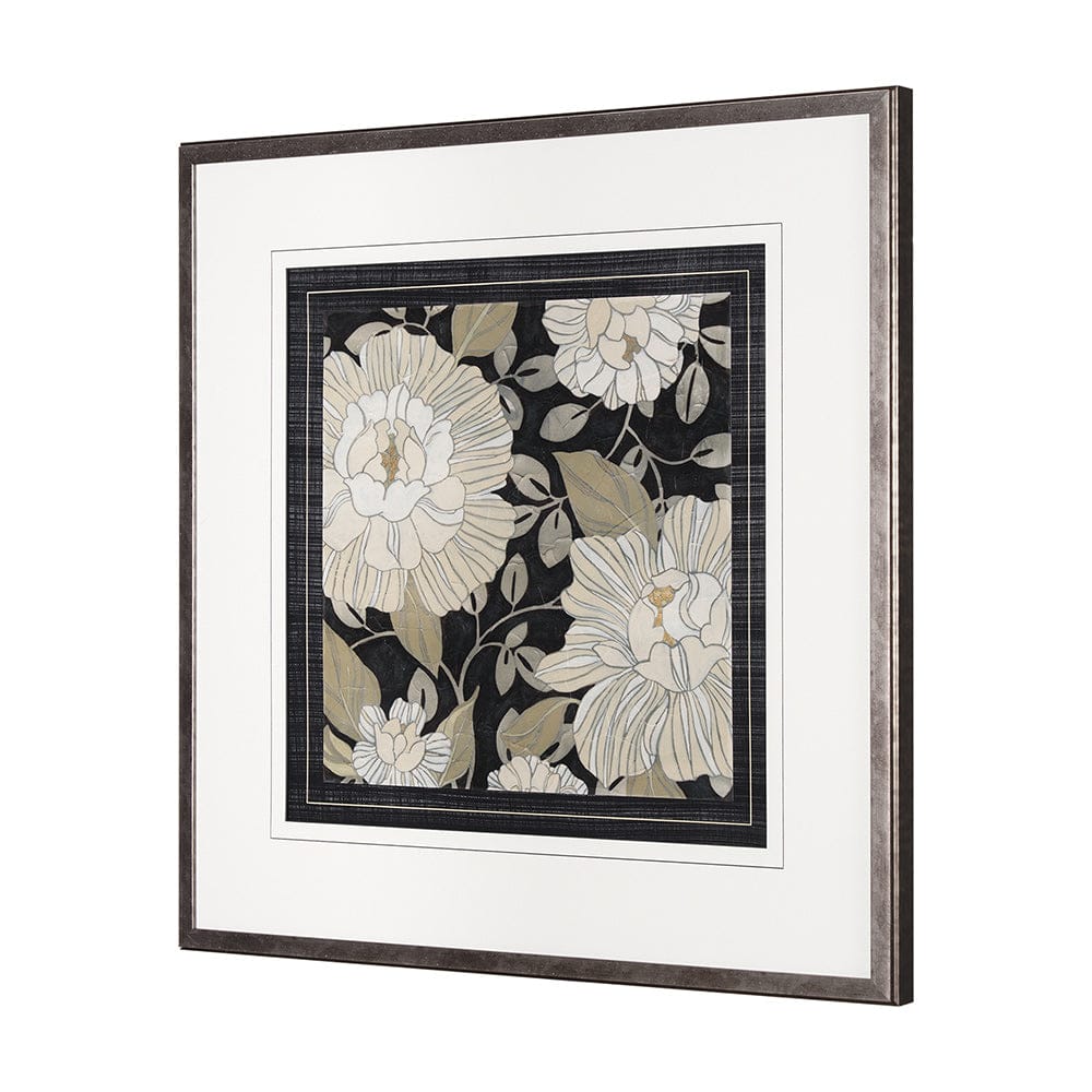 Mercana - Garden Noir II by June Erica Vess a Hand Embellished Textured Framed Art Print Matted under Glass - 10211 view 2