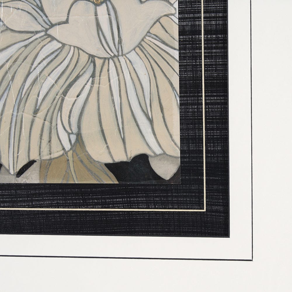 Mercana - Garden Noir II by June Erica Vess a Hand Embellished Textured Framed Art Print Matted under Glass - 10211 view 6