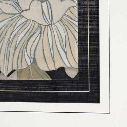 Mercana - Garden Noir II by June Erica Vess a Hand Embellished Textured Framed Art Print Matted under Glass - 10211 view 6