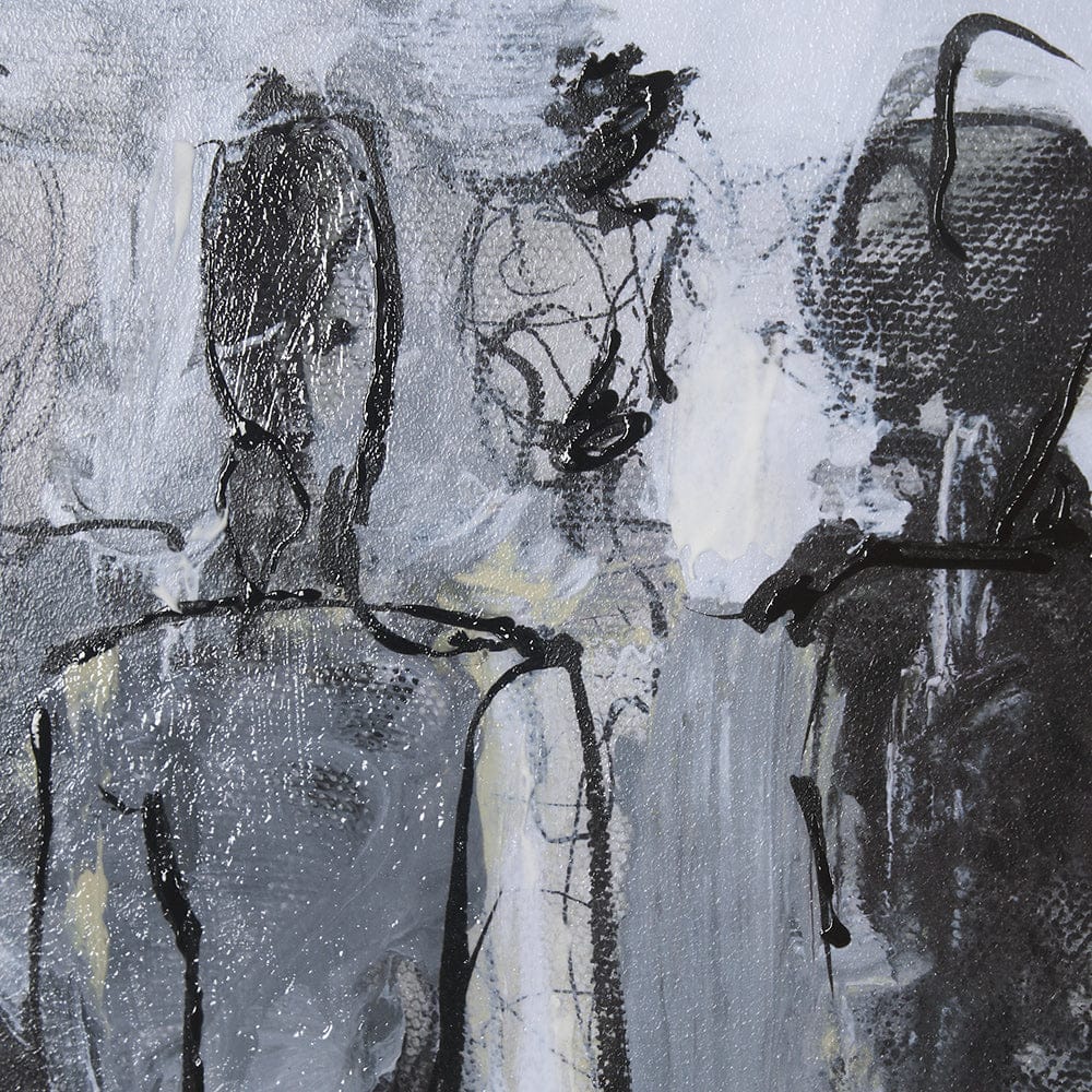 Mercana - Gathering I by Mercana Studio a Hand Embellished Textured Framed Art Print Matted under Glass - 15139 view 6