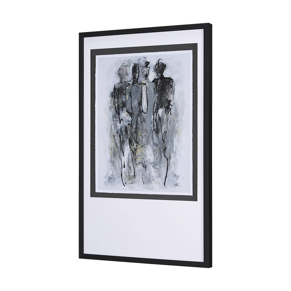 Mercana - Gathering II by Mercana Studio a Hand Embellished Textured Framed Art Print Matted under Glass - 15140 view 2