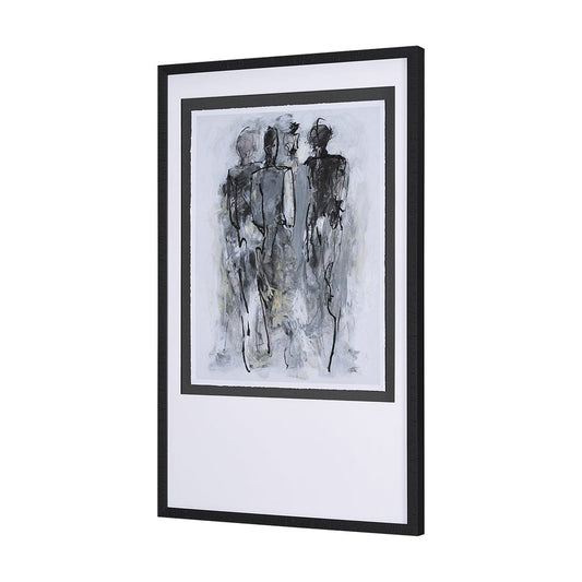 Mercana - Gathering II by Mercana Studio a Hand Embellished Textured Framed Art Print Matted under Glass - 15140 view 2