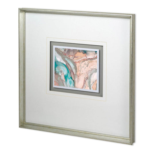 Mercana - Gatineau II by Mercana Studio a Hand Embellished Textured Framed Art Print Matted under Glass - 11845 view 1