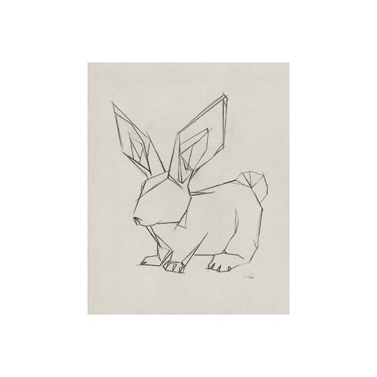 Mercana - Geo Bunny by Mercana Studio a Hand Embellished Textured Canvas - 101789-S view 1