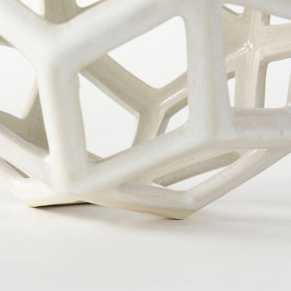 Mercana - Geom 7.1L x 7.1W x 7.1H White Ceramic Geometric Object - 69479 view 6