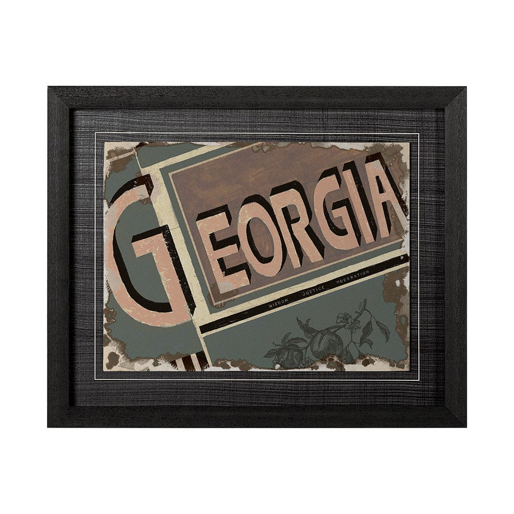 Mercana - Georgia by Alarm a Hand Embellished Textured Framed Art Print - 12994 view 1