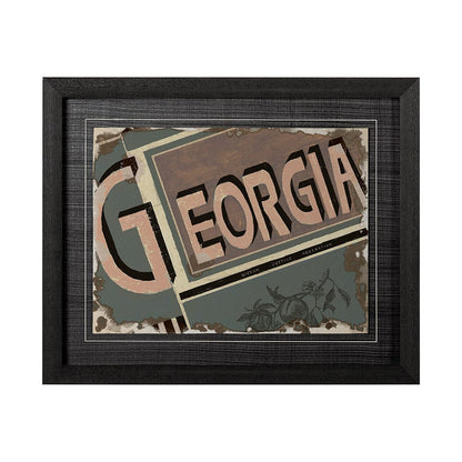 Mercana - Georgia by Alarm a Hand Embellished Textured Framed Art Print - 12994 view 1