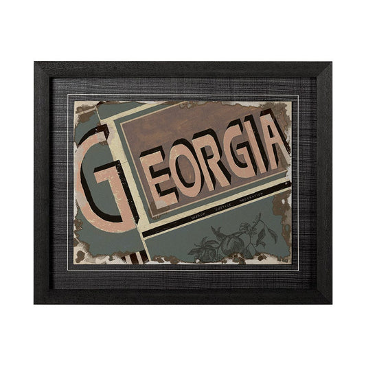 Mercana - Georgia by Alarm a Hand Embellished Textured Framed Art Print - 12994 view 1