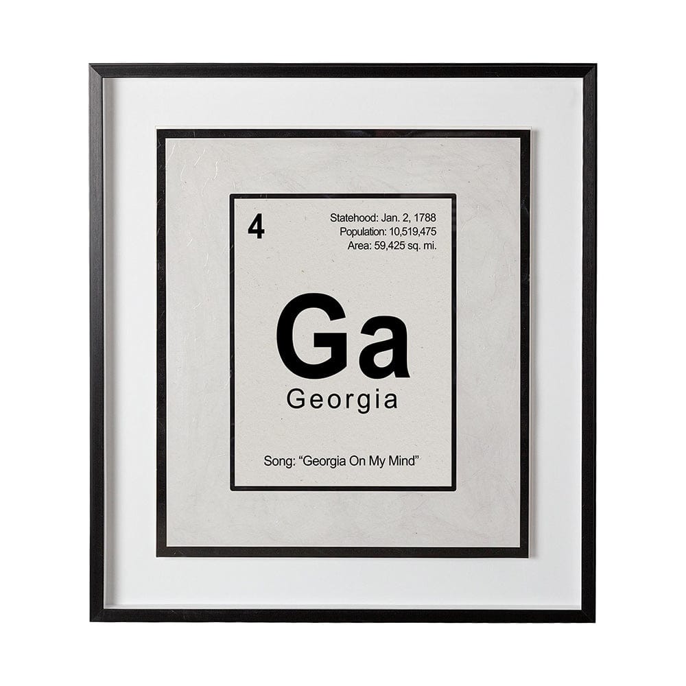 Mercana - Georgia by Glartlab a Hand Embellished Textured Framed Art Print Matted under Glass - 13227 view 1