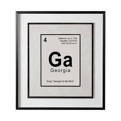 Mercana - Georgia by Glartlab a Hand Embellished Textured Framed Art Print Matted under Glass - 13227 view 1