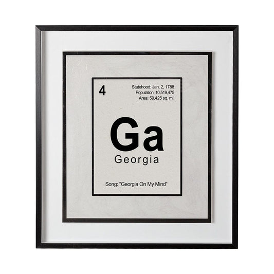 Mercana - Georgia by Glartlab a Hand Embellished Textured Framed Art Print Matted under Glass - 13227 view 1
