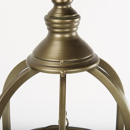 Mercana - Gerson I Large Cage-Style Gold Metal Candle Holder Lantern - 67697 view 7