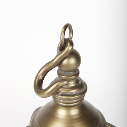 Mercana - Gerson II Small Cage-Style Gold Metal Candle Holder Lantern - 67698 view 7