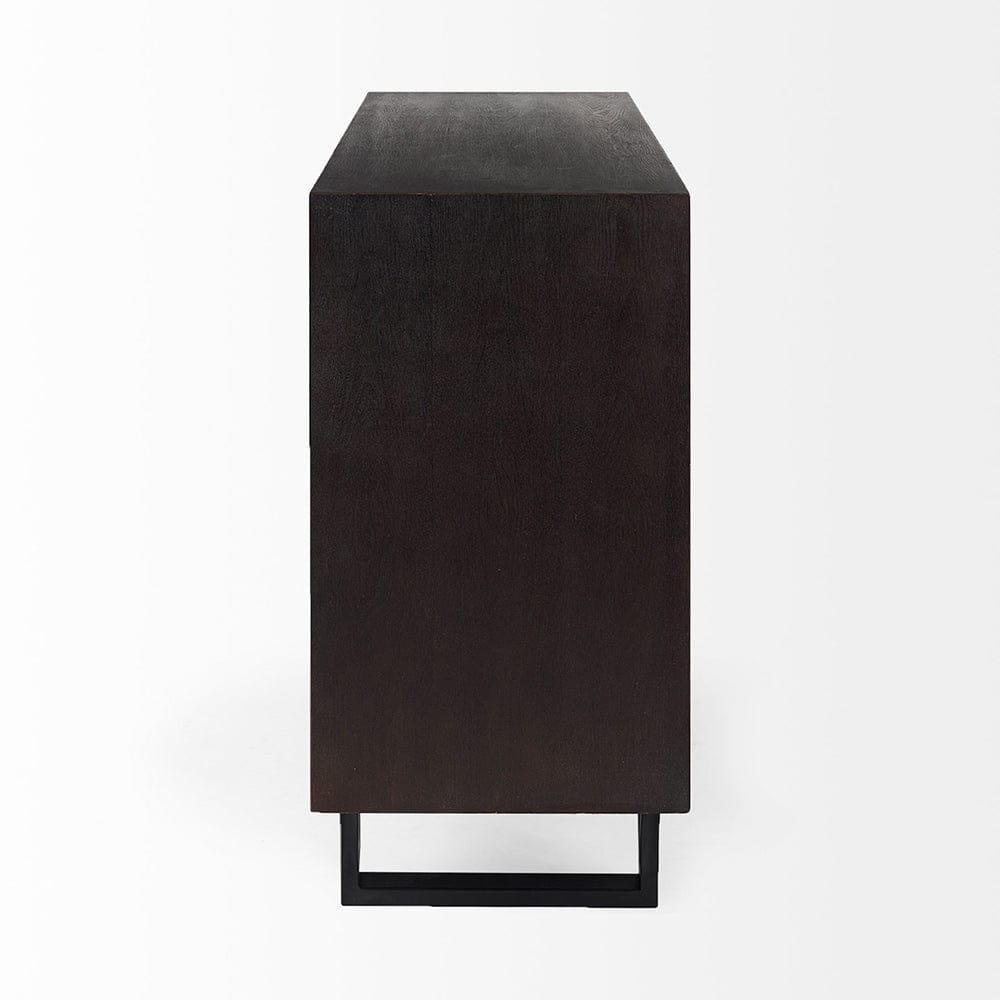 Mercana - Giselle I 40L x 16W Dark Brown Fir Veneer 3 Drawer Accent Cabinet - 69373 view 3