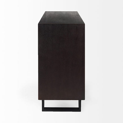 Mercana - Giselle I 40L x 16W Dark Brown Fir Veneer 3 Drawer Accent Cabinet - 69373 view 3