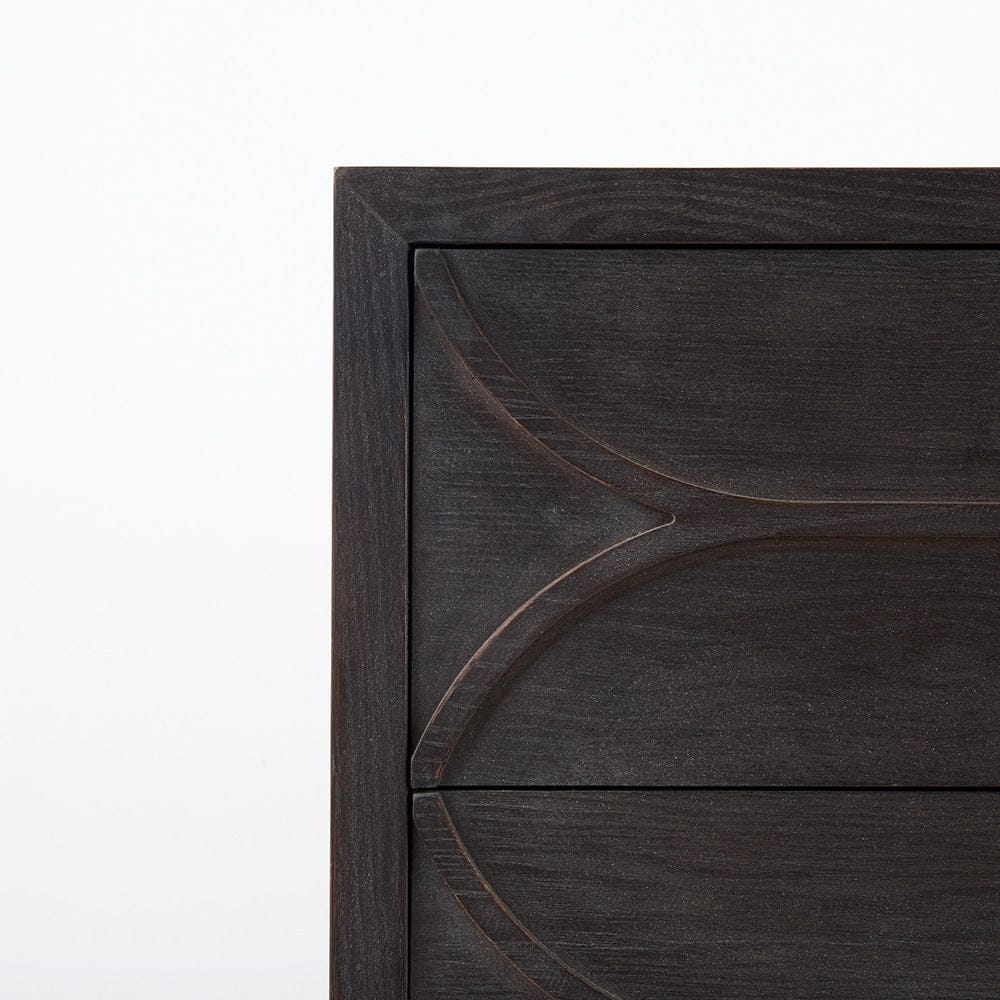 Mercana - Giselle I 40L x 16W Dark Brown Fir Veneer 3 Drawer Accent Cabinet - 69373 view 6