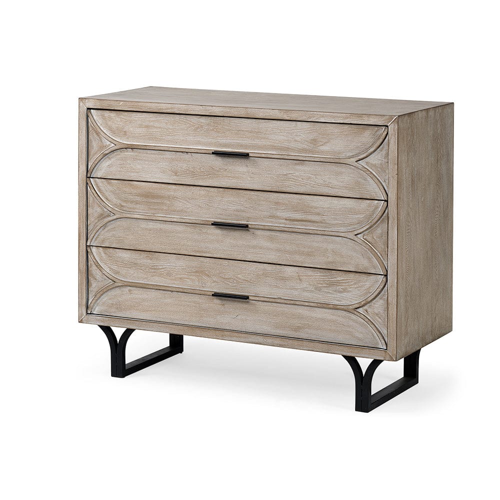 Mercana - Giselle I 40L x 16W Light Brown Fir Veneer 3 Drawer Accent Cabinet - 68532 view 1