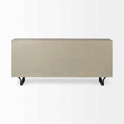 Mercana - Giselle II Brown Fir Veneer W/Black Metal Leg 9 Drawer Sideboard - 68533 view 3