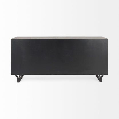 Mercana - Giselle II Dark Brown Fir Veneer 9 Drawer Sideboard - 69374_CLOSEOUT view 4